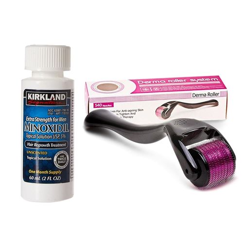 Paquete de Minoxidil + Derma Roller