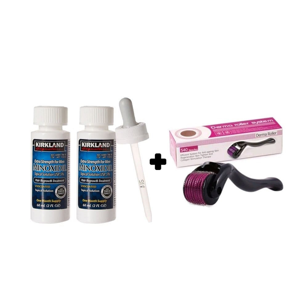 Paquete de Minoxidil + Derma Roller